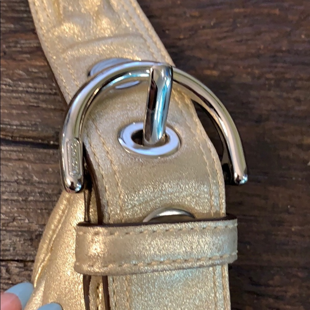 Coach Metallic Leather Boho Bag - Picture 4 of 8